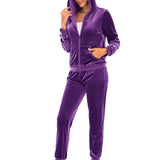 Perfect for Fall Women's 2-Piece Velvet Set