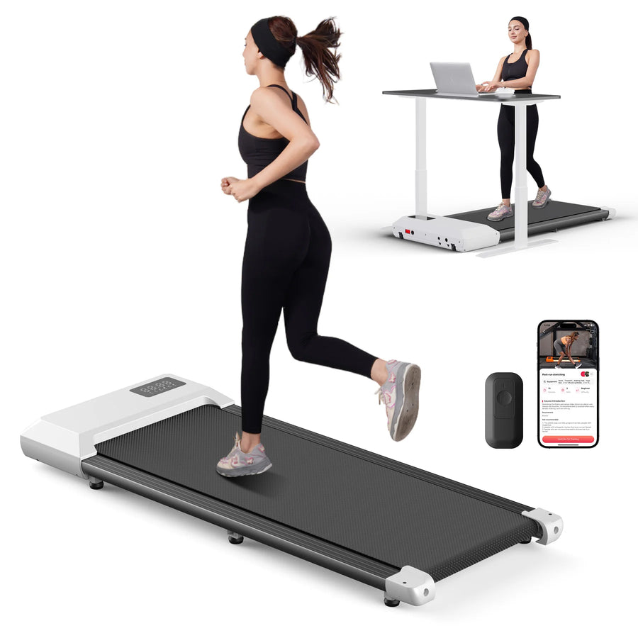 300lbs Home Treadmill: 2.5HP 2-in-1 Walking Pad & Running Machine
