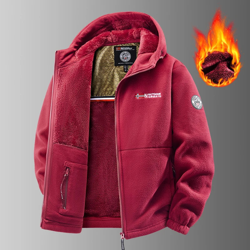 Men Heated Jacket Winter Polar Fleece Jacket Men Thermal Fleece Tactical Sports Coat Militar Softshell Hiking Outdoor Army Jacke - 24 Hour Sport