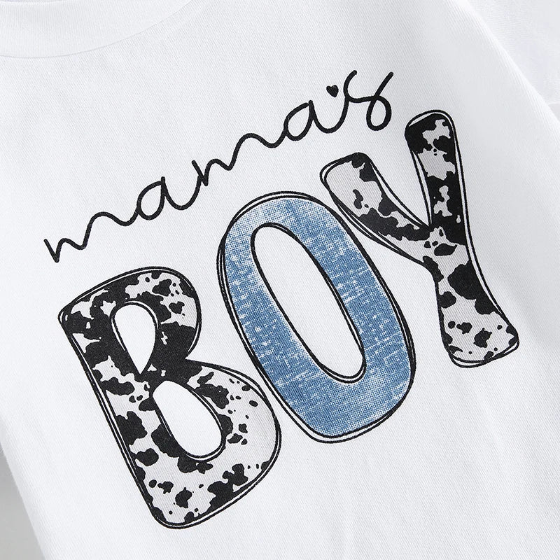 Toddler Boys Summer Outfit Set: Short Sleeve Tee & Shorts