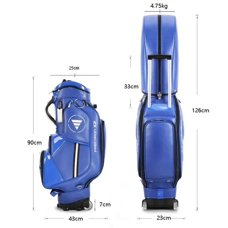 All-in-One Golf Package: Waterproof PU Stand Bag with Wheel