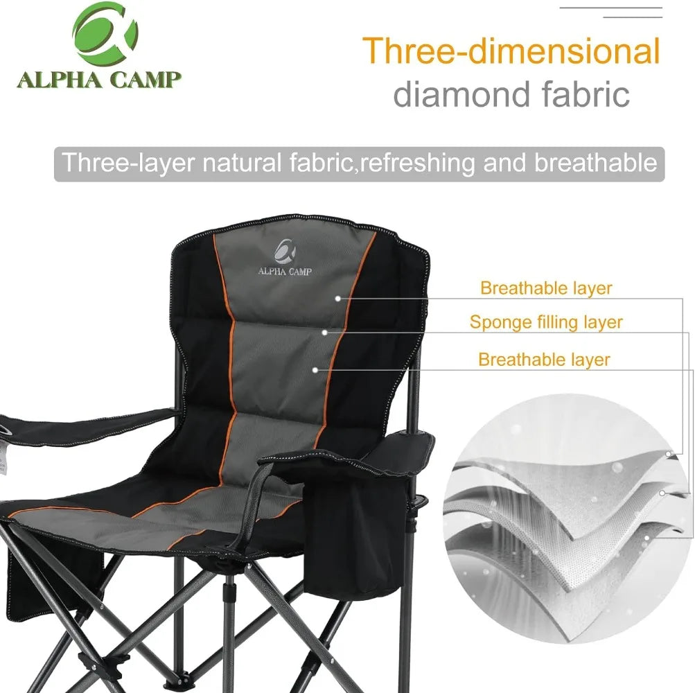 Alpha Camp Heavy-Duty Camping Chair