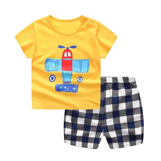 Toddler & Baby Boy Short Sleeve T-Shirt and Shorts Set