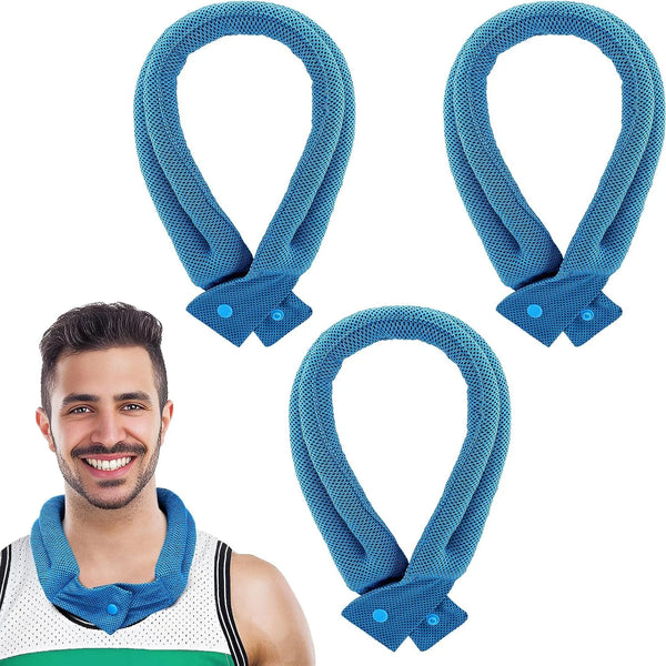3-Pcs Ice Polymer Cooling Neck Wraps for Sports