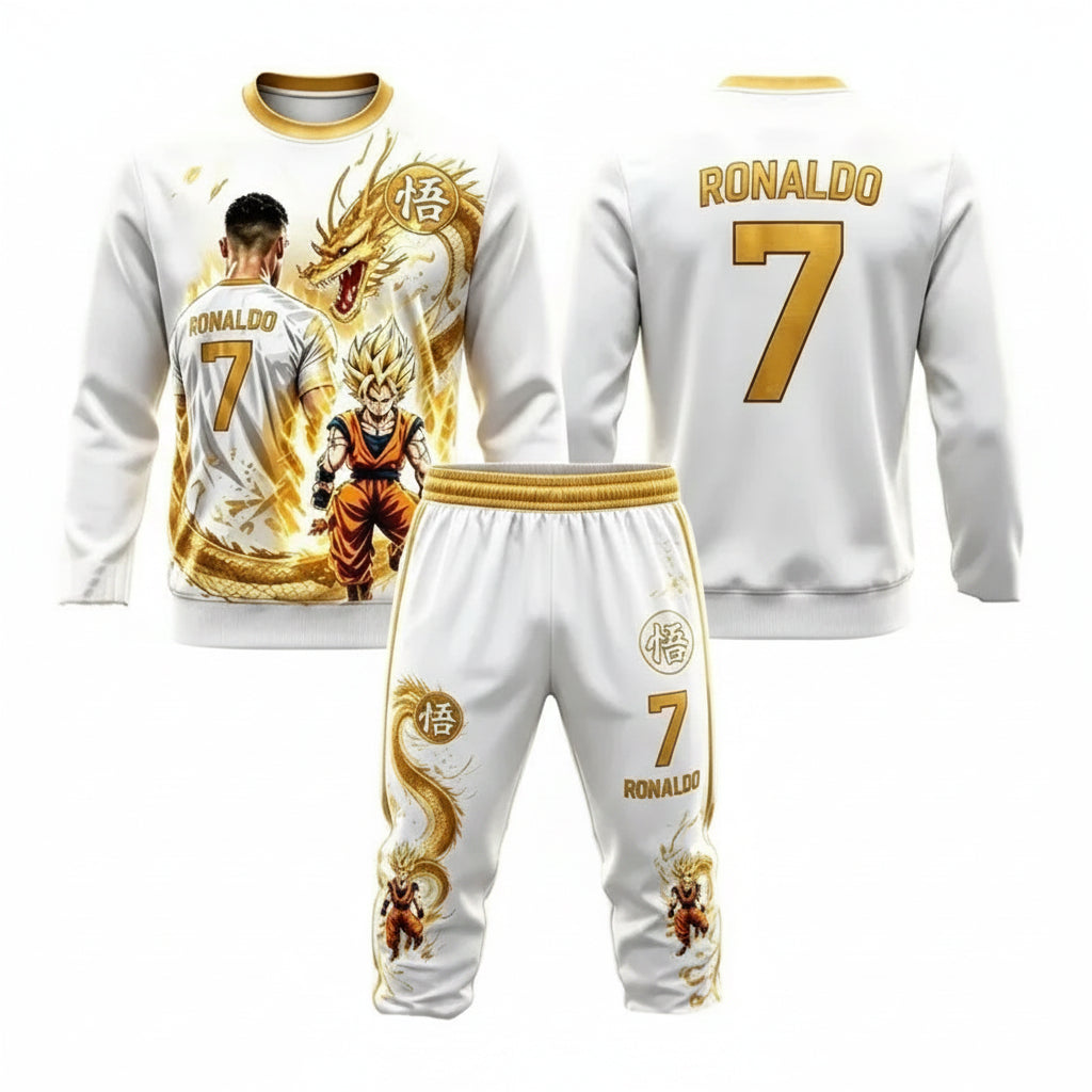 Children's Dragon Ball & Ronaldo Short & T-Shirt Summer Set