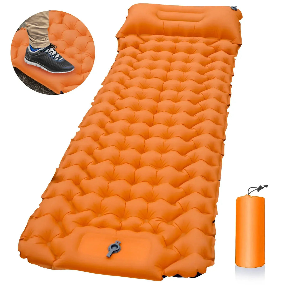 Sleeping Pad Camping Inflatable Mattress with Pillows