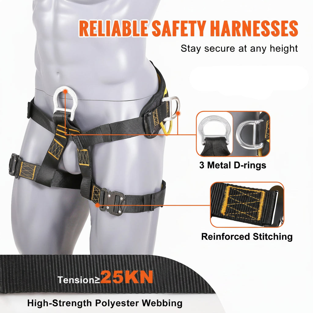 Half-Body Safety Harness Multi-Purpose Rock & Tree Climbing