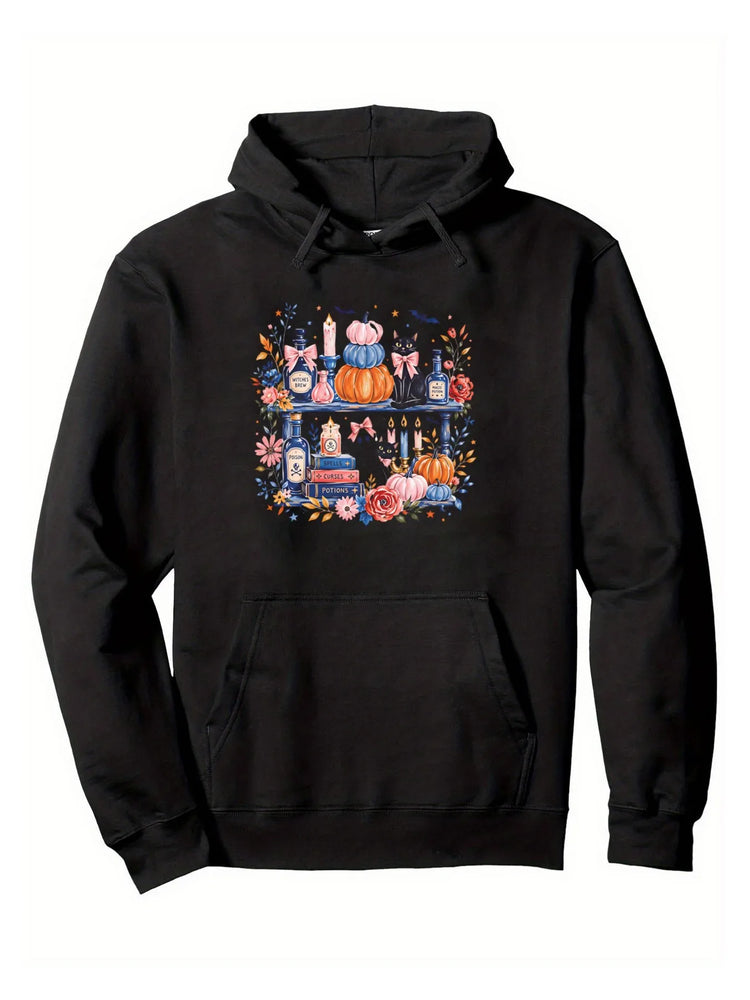 Men's Pumpkin & Potion Shelf Graphic Hoodie