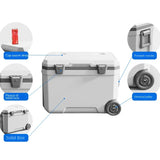Large Insulated Cooler with Wheels - 24 Hour Sport