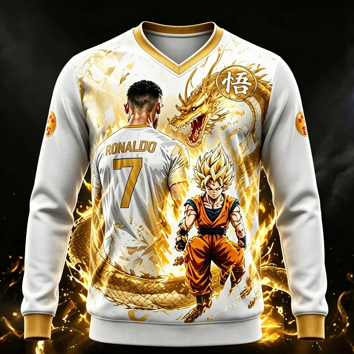 Children's Dragon Ball & Ronaldo Short & T-Shirt Summer Set