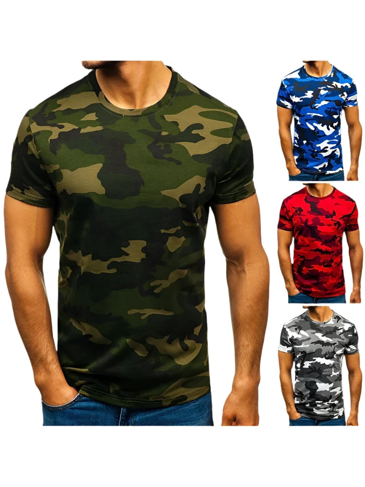 Fashionable Camo Running Tee
