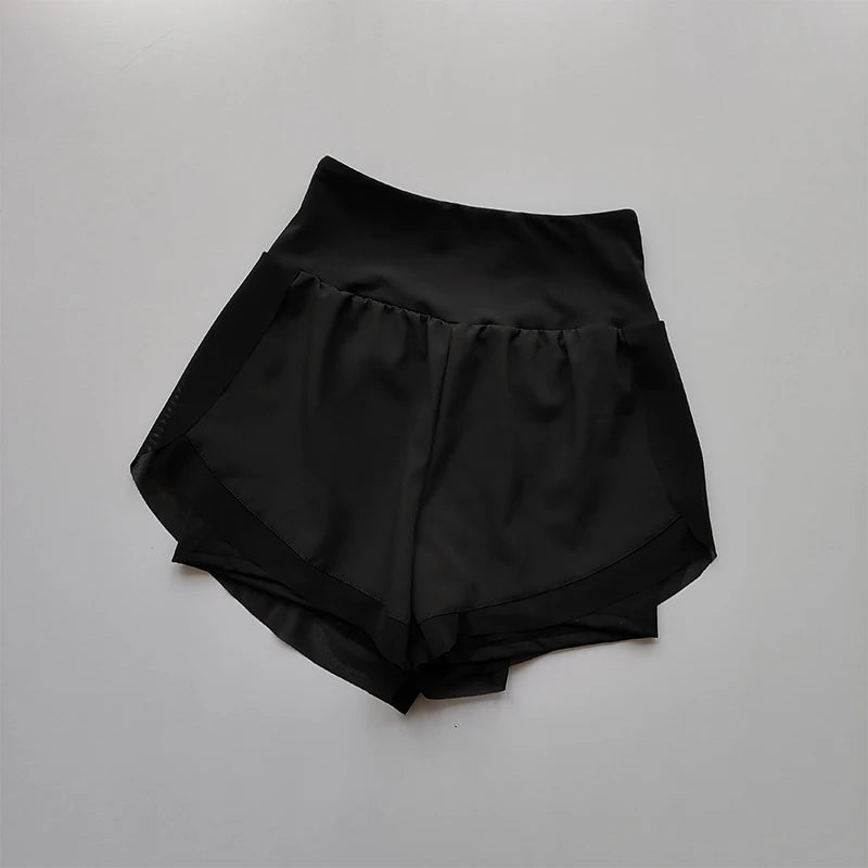 Women's 2-in-1 Yoga Shorts Quick-Dry High Waist