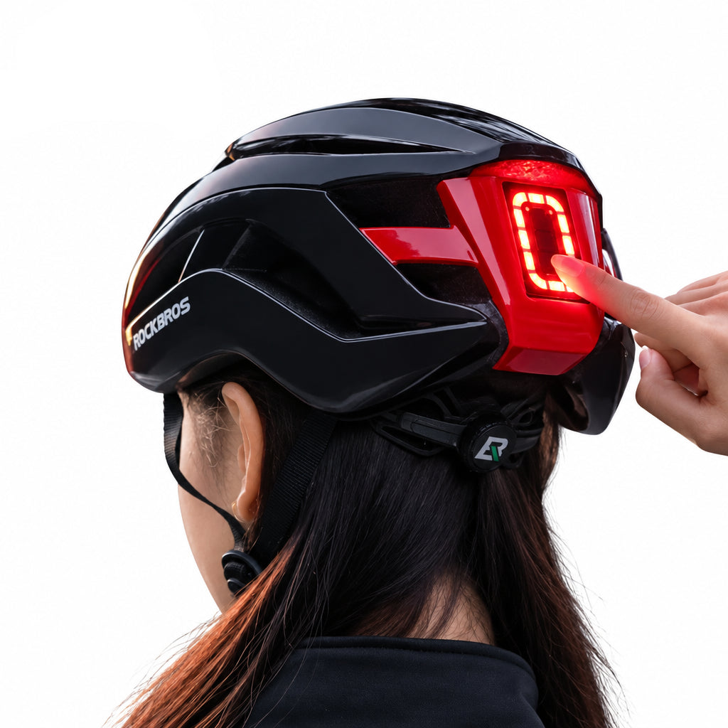 Rechargeable Cycling Helmet with LED Light