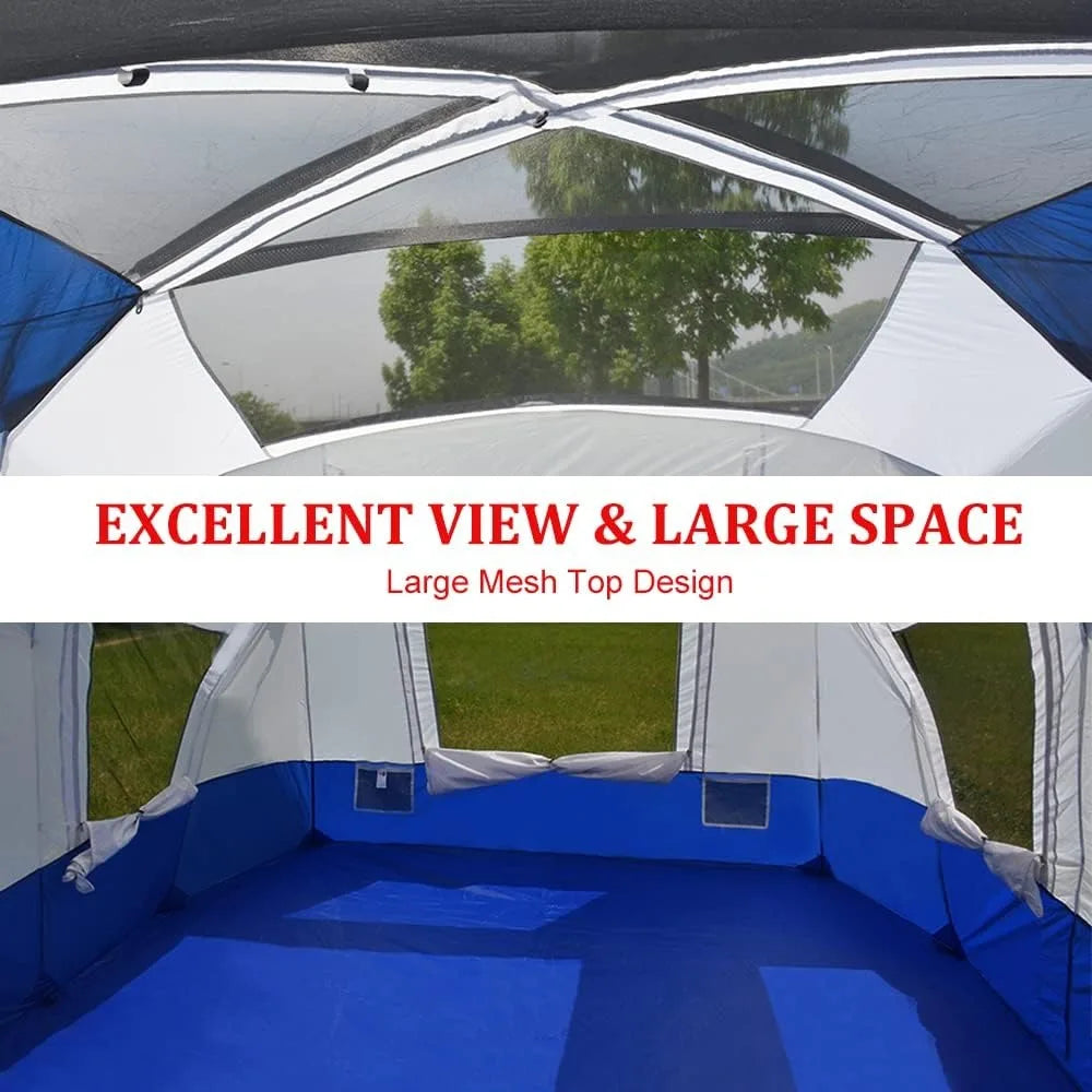 Multi-Room Tent with Removable Rainfly