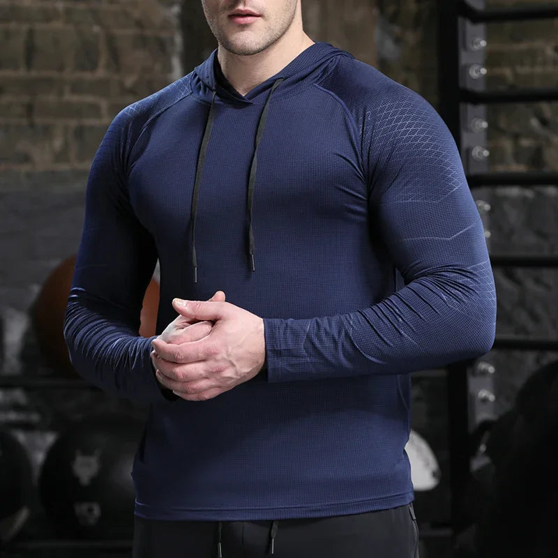 Men's Quick Dry Outdoor Sports Hoodies Activewear Running Tops 24 Hour Sport