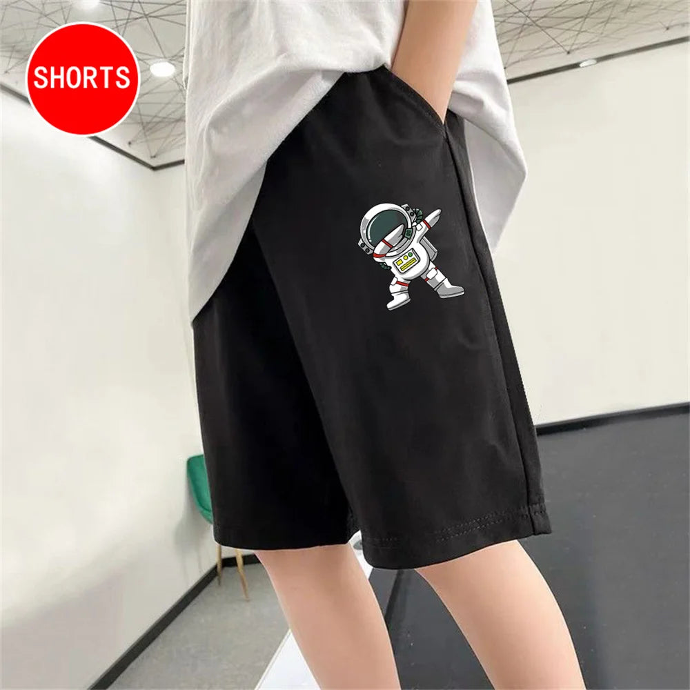 Boys' Athletic Shorts Astronaut Design