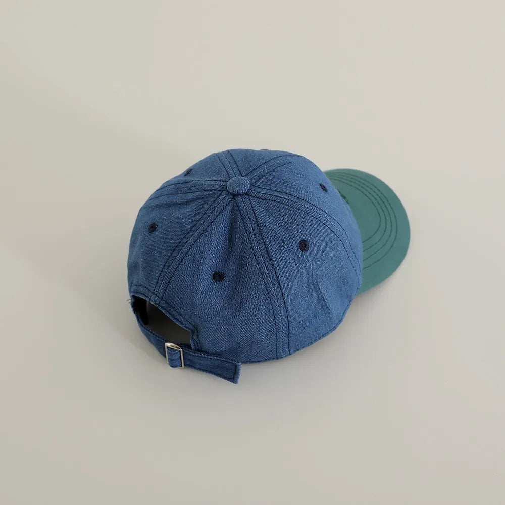 Embroidered Denim Baseball Caps for Children