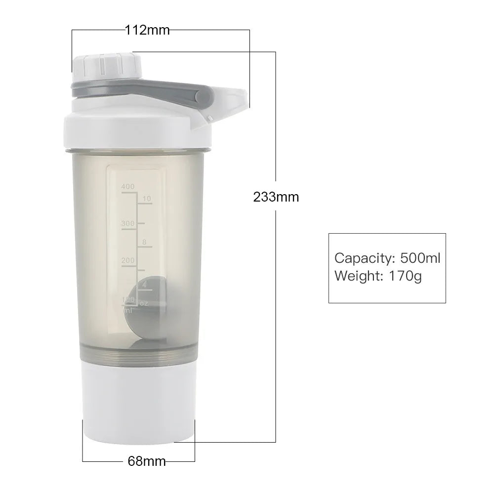 Durable Fitness Shaker with Clip