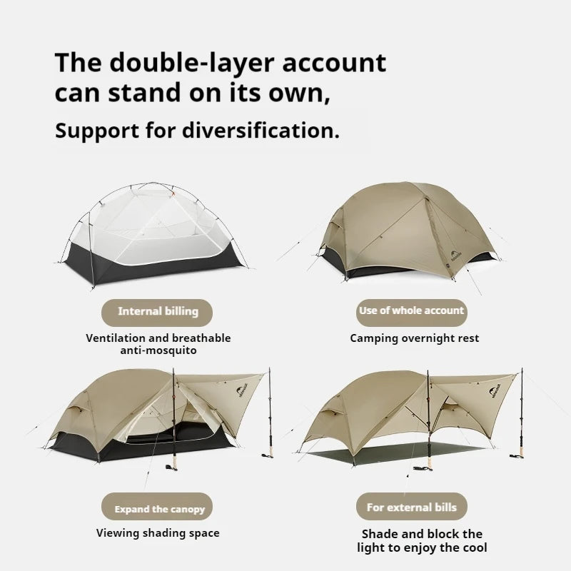 Lightweight Nylon Camping Tent - Waterproof & Portable