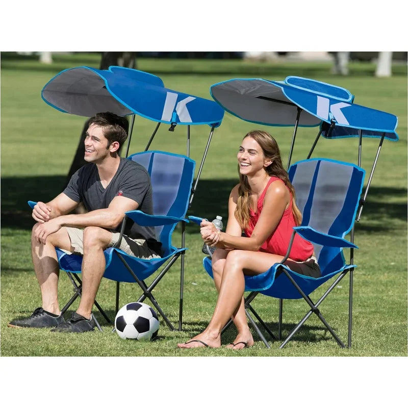 Lightweight, Portable Beach Chair with Shade