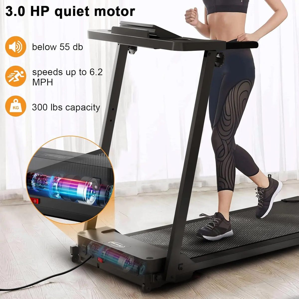 300 LBS Capacity Treadmill: Perfect for Home Workouts