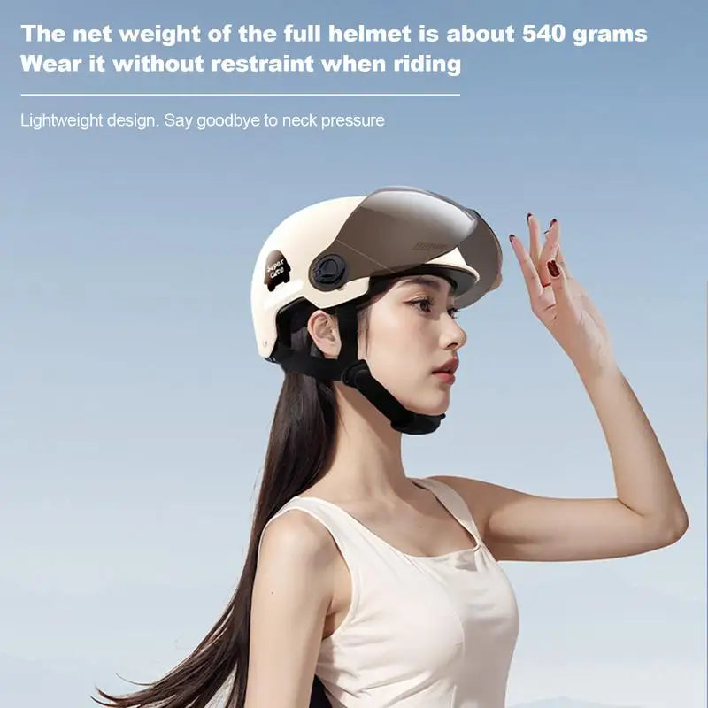 Adult Helmet with Goggles for E-Bikes and Motorcycles