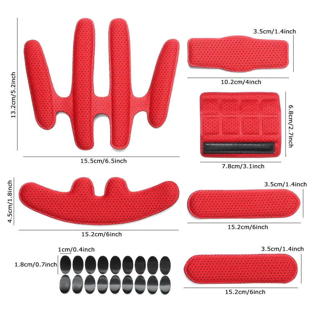 Helmet Padding Replacement Set (24 Pieces)