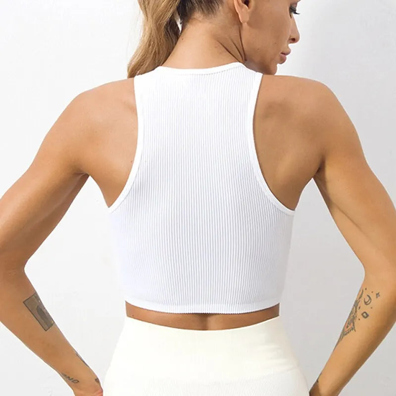 Breathable Athletic Crop Top for Women