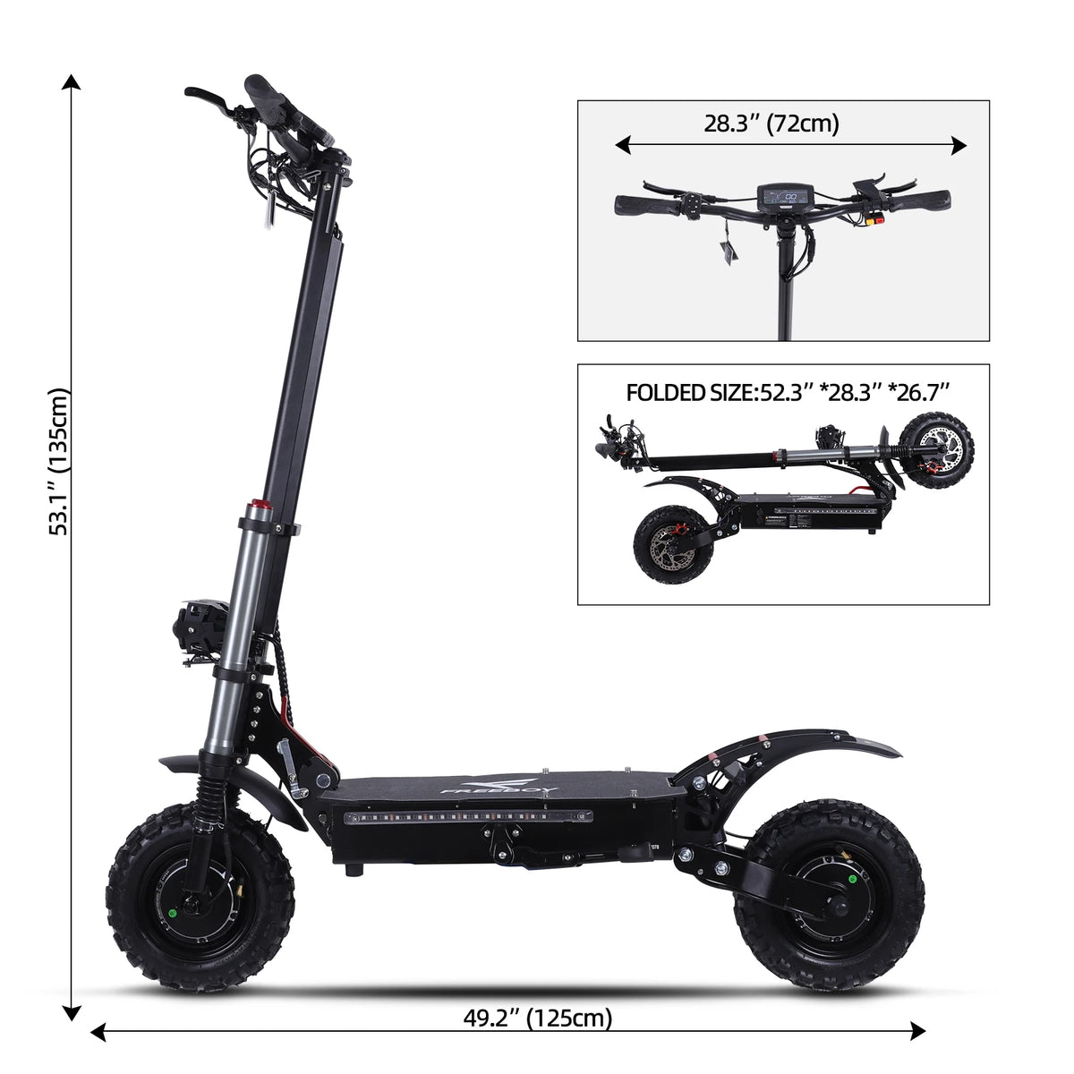 6000W Adult Off-Road Electric Scooter: 50 MPH, 60 Mile Range - 24 Hour Sport