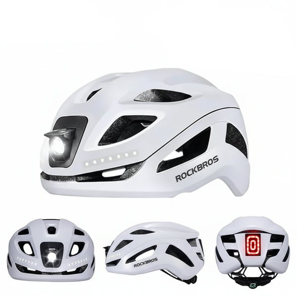 Adjustable Cycling Helmet with Rechargeable Type-C Safety Light