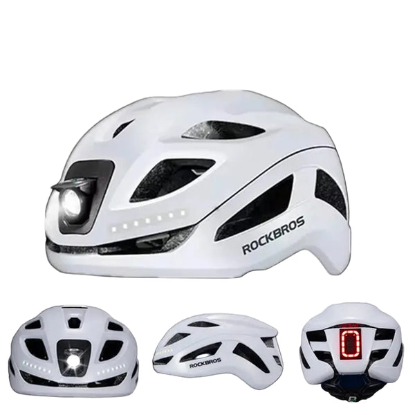 Rechargeable Cycling Helmet with LED Light