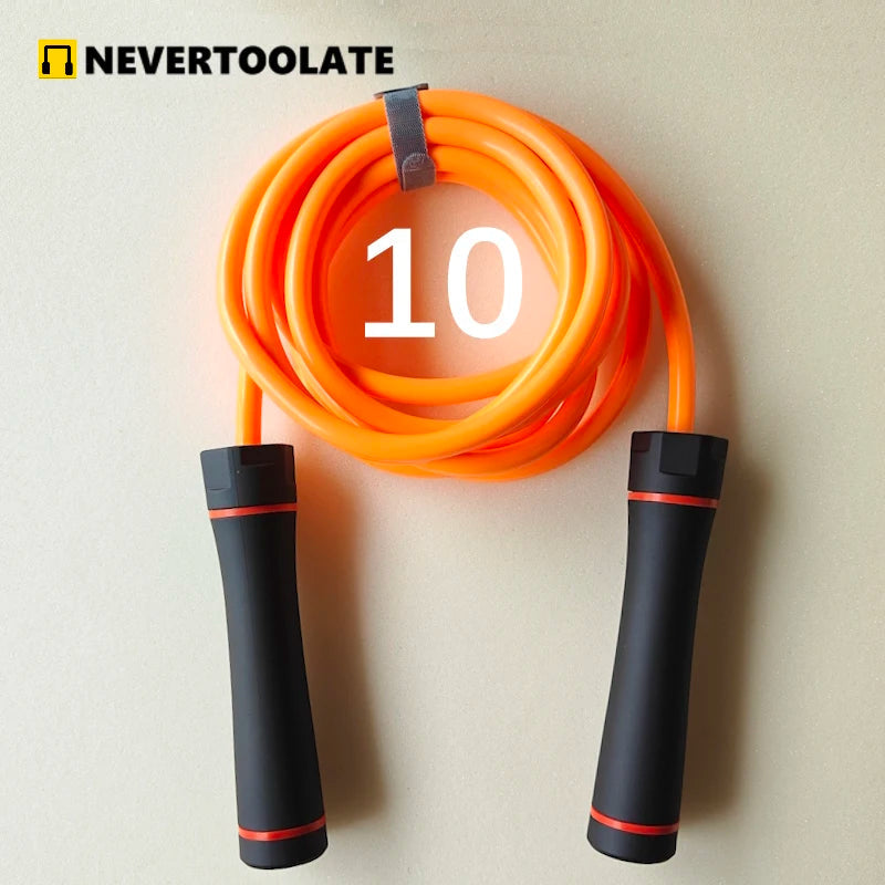 HEAVY 460 gram 1 lbs 10mm diameter PVC SHORE HARDNESS 70A jump rope fitness HIIT 3 meter adjustable skipping rope 24 Hour Sport