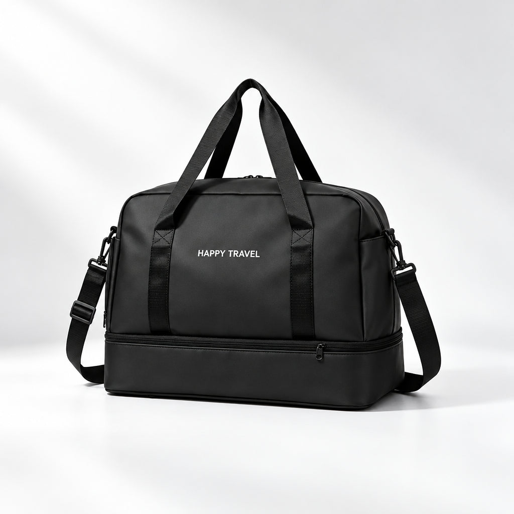 Large Travel Gym Bag Wet Dry Separation & Shoe Compartment