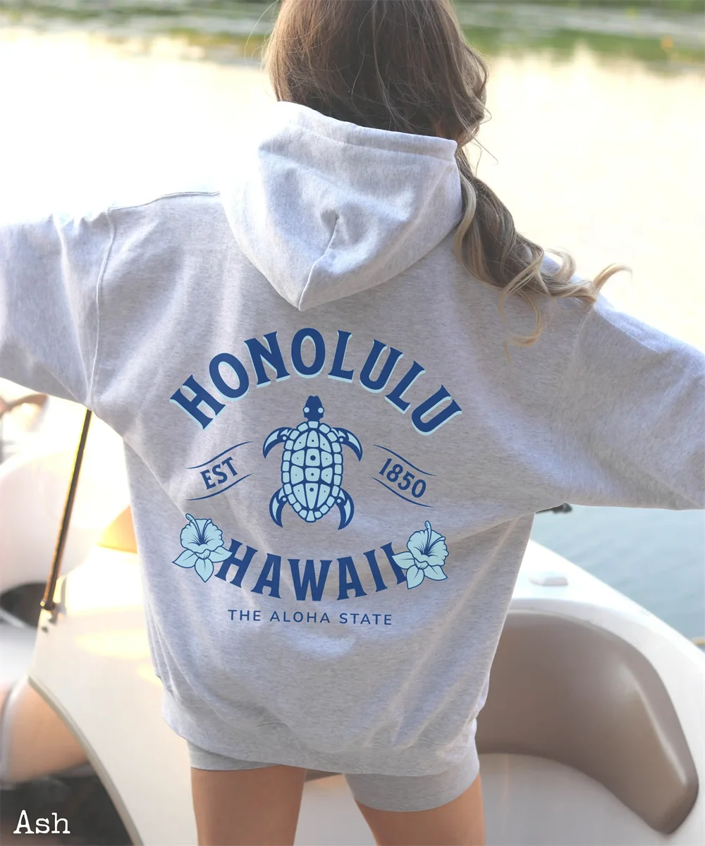 Hawaiian Hibiscus Beach Resort Hoodie for Women