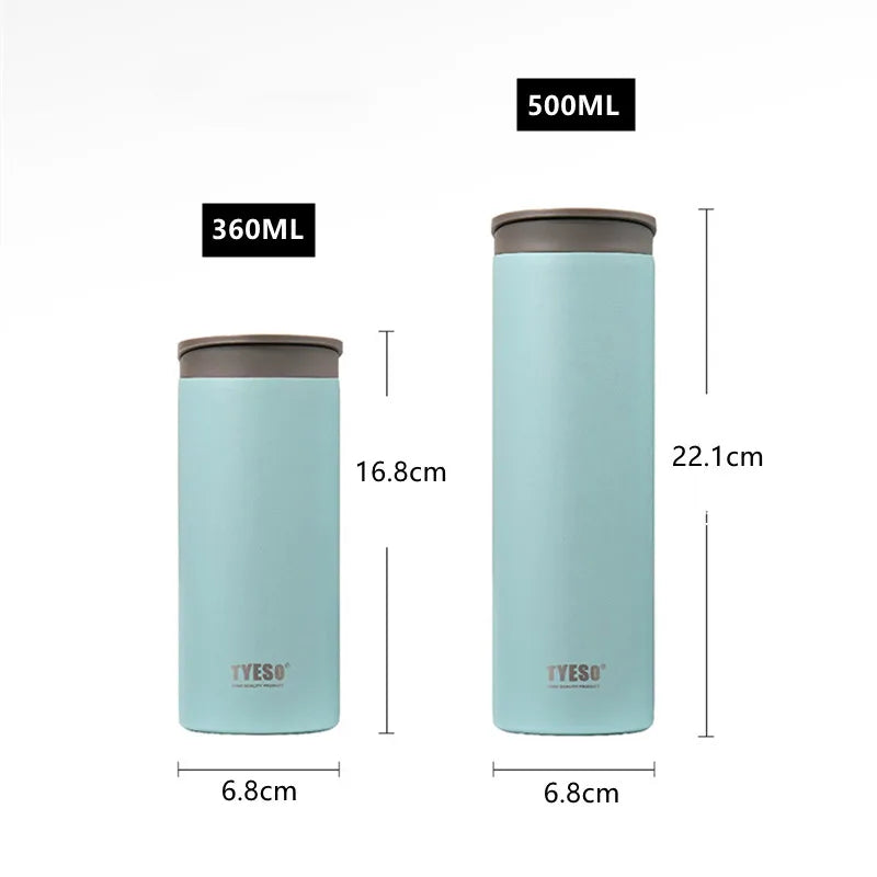 Leak-Proof Stainless Steel Thermos Mug - 360ml/500ml