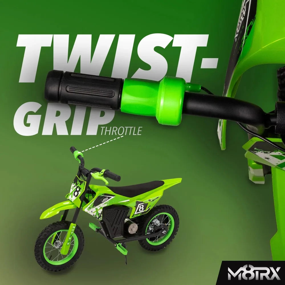 Green 12V Mini Electric Child Dirt Bike