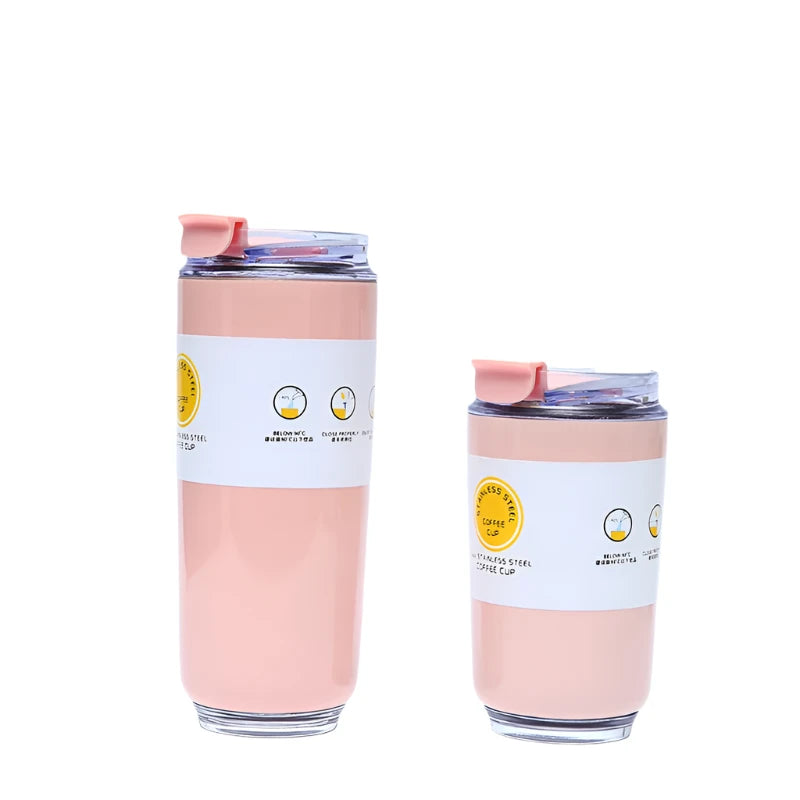 Double-Walled Coffee Tumbler: Keeps Drinks Hot or Cold