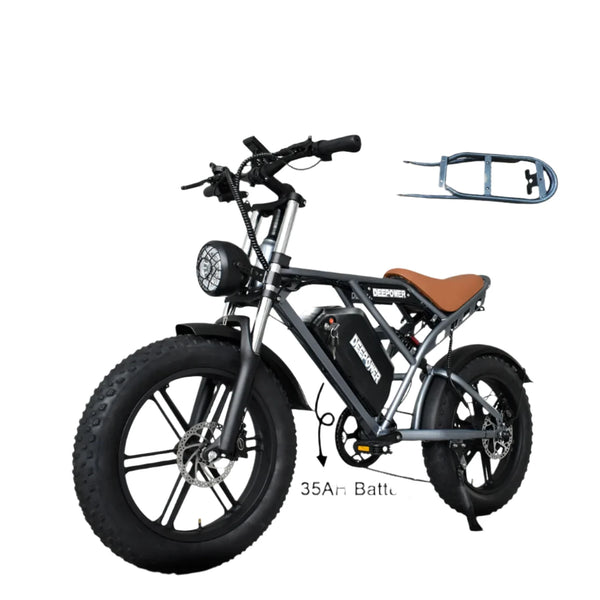 High-Power  S7 Electric Bike: 20-inch Fat Tires, Oil Brakes