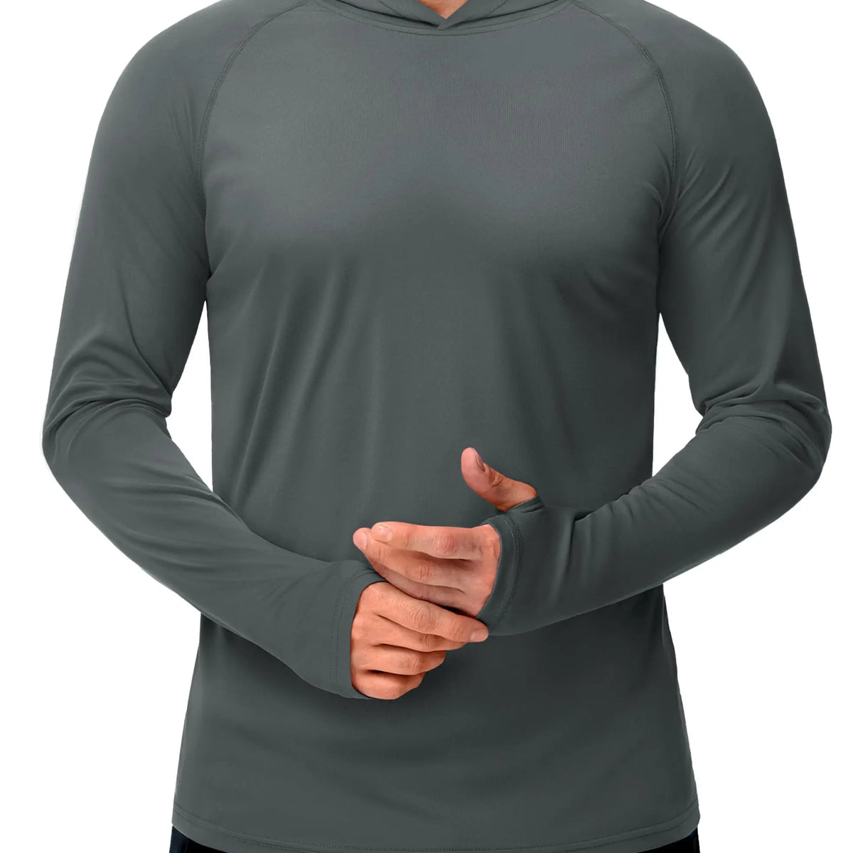 Men’s Long Sleeve Sun Protection Hoodie with UV-Proof
