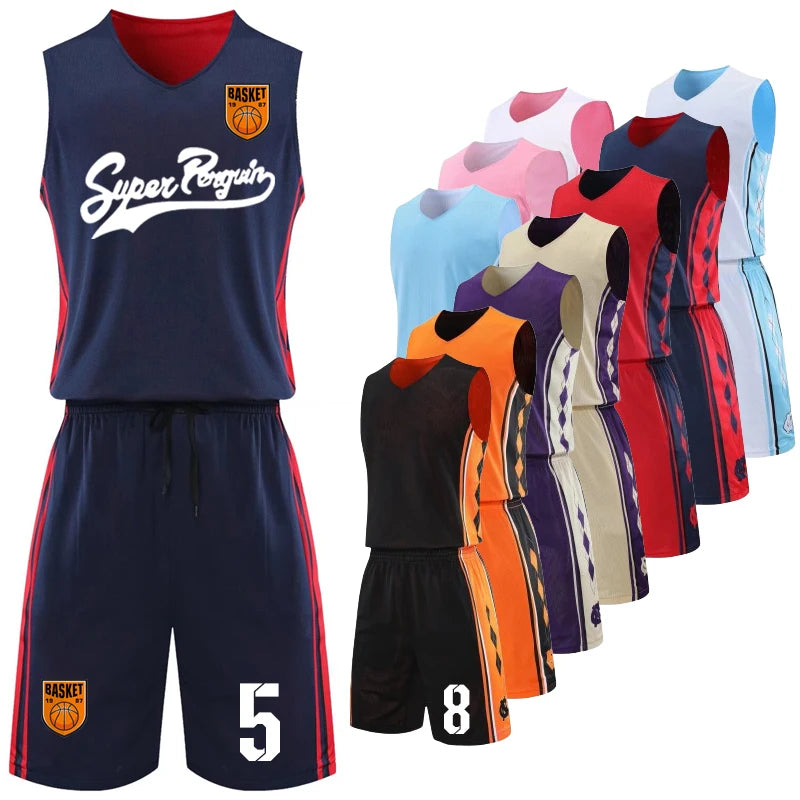 Reversible Basketball Jersey Set