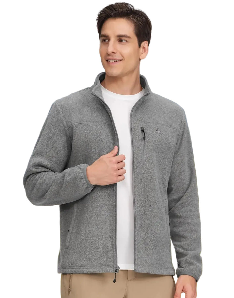 Men's Full-Zip Warm Polar Fleece Jacket Outdoor & Casual