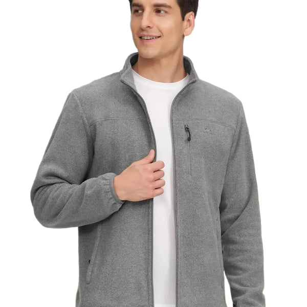 Men's Full-Zip Warm Polar Fleece Jacket Outdoor & Casual