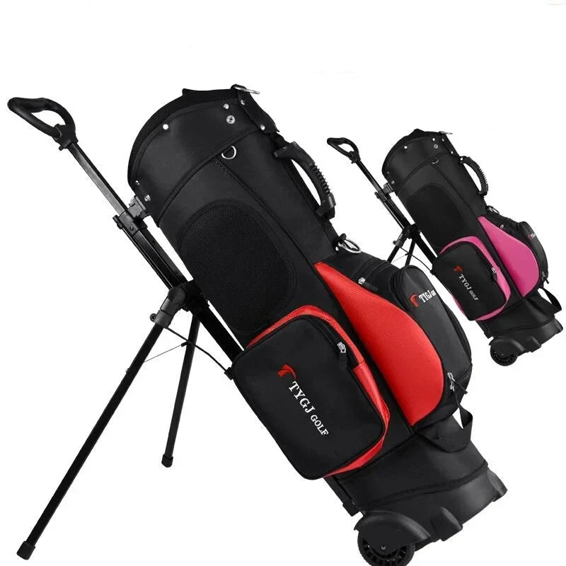 Large Capacity Golf Bag with Wheel and Ball Pack