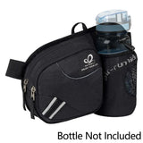 WATERFLY Fanny Pack Waist Bag For Women Men With Water Bottle Holder Hiking Belt Bum Bags For Running Walking DogWalking Travel