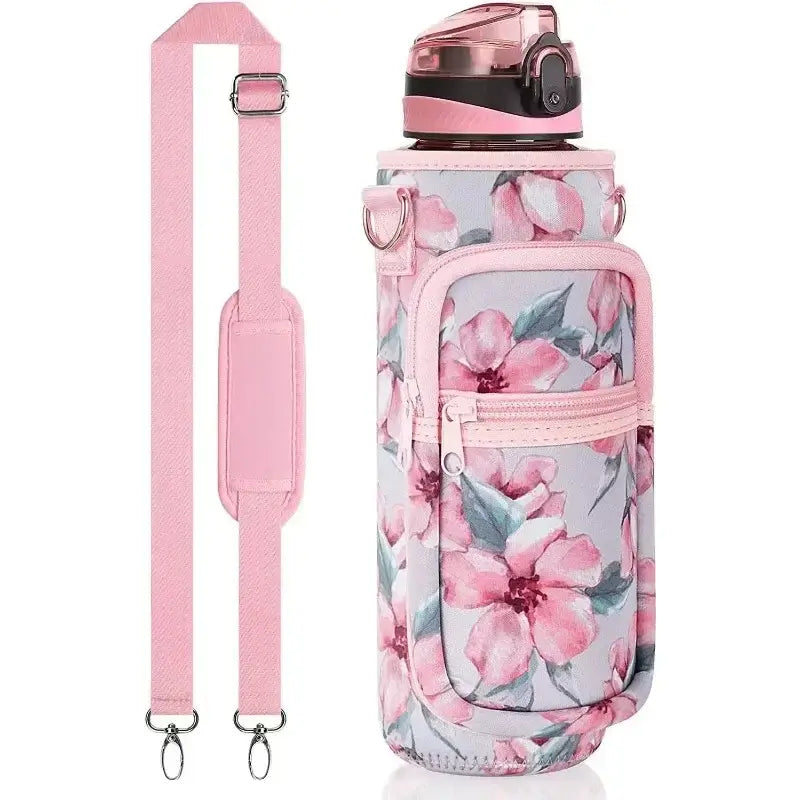 Large Water Bottle Sleeve with Phone Pouch & Carrying StrapWater Bottles24 Hour Sport