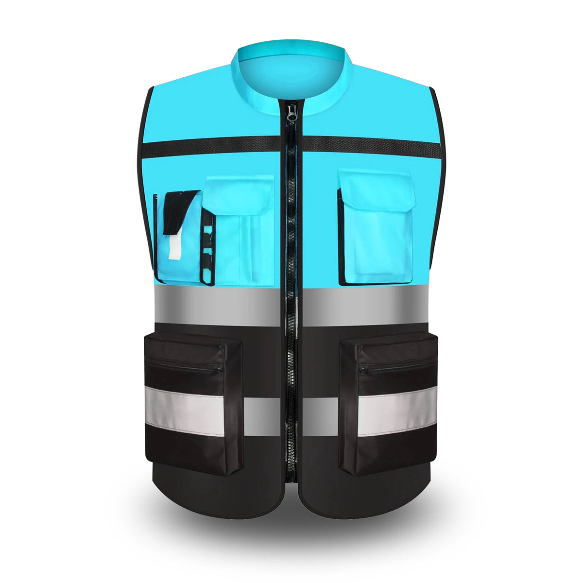 Custom Logo Two-Tone Safety Vest for Construction