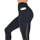 High-Waisted Mesh Leggings with Pockets






