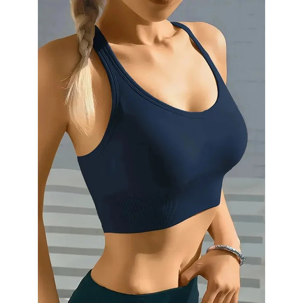 Seamless Breathable Push-Up Yoga Tank Bra
