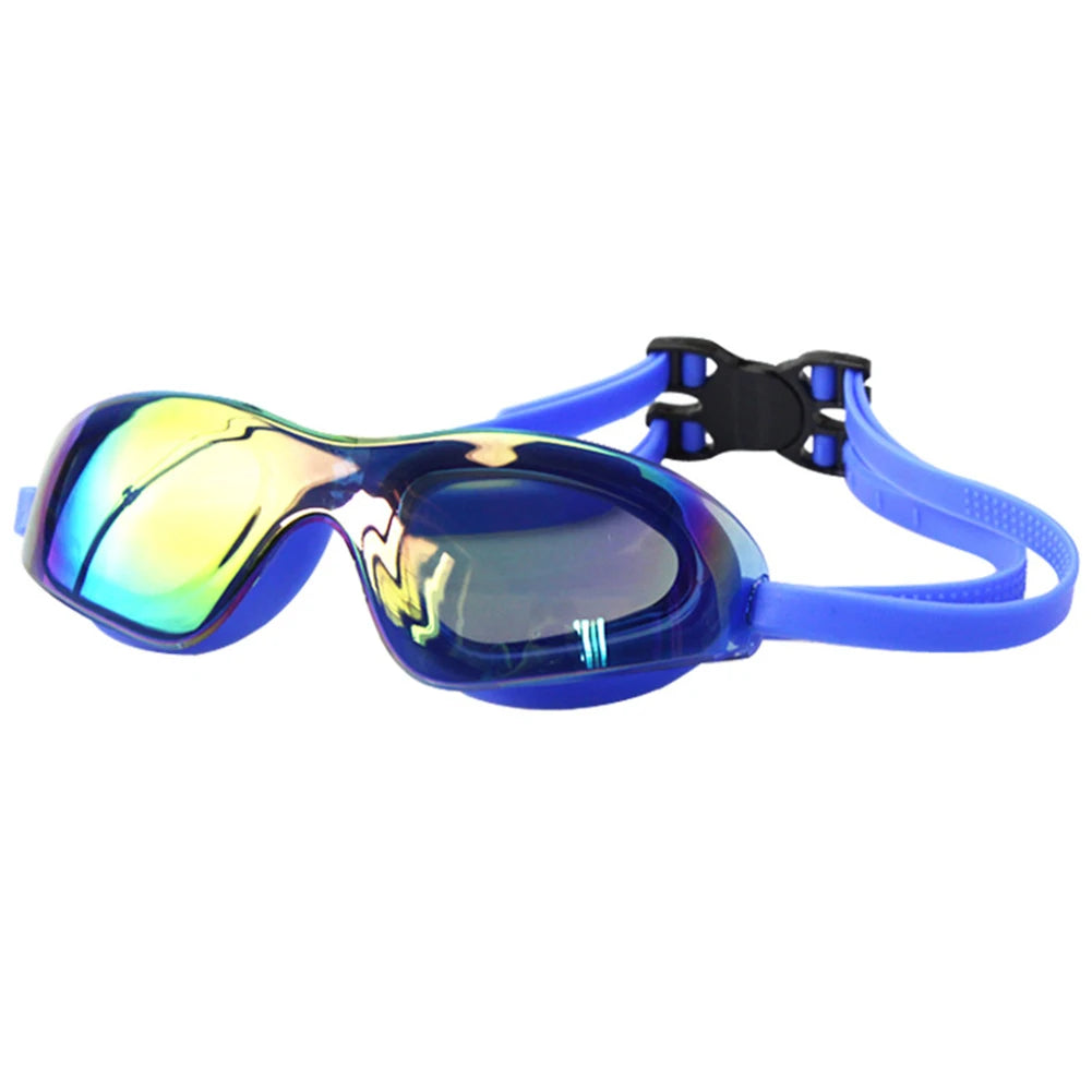 Anti-Leak Adjustable Swimming Electroplated Goggles