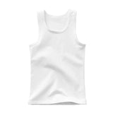White tank top on a white background with 'Looceee' branding.